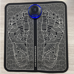 Устройство для домашнего ухода за ногами с импульсной электрической функцией массажа и автоматическим вращением подушечки для ног для расслабляющей рефлексотерапии ног - Product Image 1