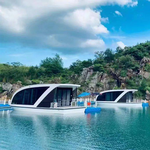 Yate flotante de Casa de pesca de aluminio de lujo, Jet <span class=keywords><strong>Boat</strong></span> de 4m con motor fuera de borda, Material de casco EVA - Product Image 6