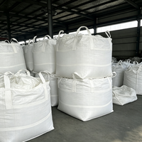 Sacs en PP tissé respirants à fond plat de qualité alimentaire, grands sacs FIBC de 1000 kg/1500 kg avec doublure saillante