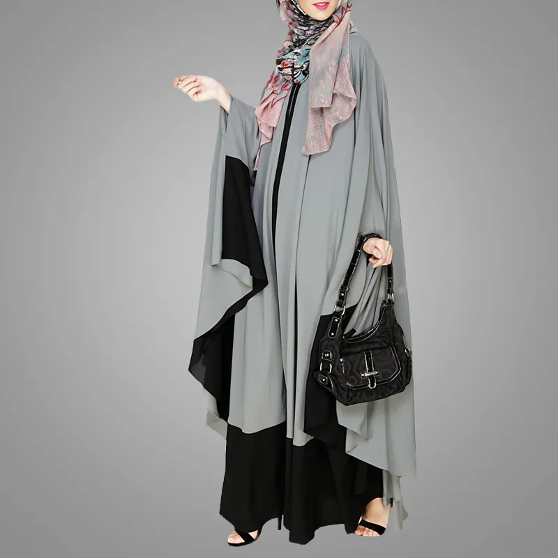 The Latest Designs Elegant Simple Islamic Clothing Modern Plus Size Abaya Muslim Dresses For Women