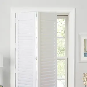 Водонепроницаемые экологически чистые белые ПВХ плантационные жалюзи для оконных дверей в американском стиле