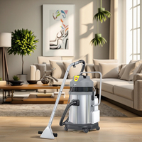 Aspirateur industriel 30L pour nettoyage humide et sec 220V, machine de nettoyage de tapis et de canapés pour hôtels