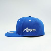 Gorra de Béisbol Unisex Estilo Hip Hop, Ajustada, de Poliéster y Algodón, con Cierre a Presión, Bordado 3D, Visera Plana, Logotipo Personalizado, ODM, Deportiva