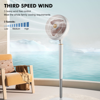 Ventilador de Pie Eléctrico Oscilante Mecánico de 8 Pulgadas, Portátil, de Plástico, 50W, con Altura Ajustable, para el Hogar, en Oferta