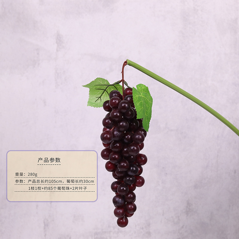 Grande grappe de raisin-violet noir