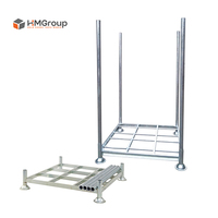 Palette métallique double empilable détachable galvanisée sur mesure, capacité de charge 1500 kg