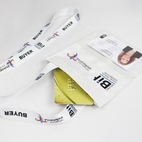 Porte-cartes de visite 2026 en promotion, porte-badges personnalisé imprimé avec cordon, pochette de voyage pour le cou