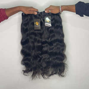 Vendeur de paquets de cheveux non transformés en vison, vente en gros de cheveux humains du temple indien, extensions de cheveux Bodywave alignées sur les cuticules de vison - Product Image 2