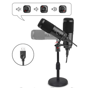 Ordinateur professionnel D'enregistrement USB Home <span class=keywords><strong>Studio</strong></span> <span class=keywords><strong>Micro</strong></span> À Condensateur Avec <span class=keywords><strong>Pied</strong></span> <span class=keywords><strong>De</strong></span> <span class=keywords><strong>MICRO</strong></span> - Product Image 3