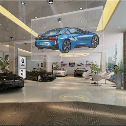 Lionled Multi-scenario Use P3.91-7.81mm Indoor High Performance Car Showroom Glass Window Transparent LED Display Screen