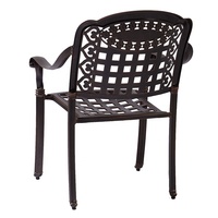 Ensemble de meubles de jardin européens pour l'extérieur Table de barbecue en fonte d'aluminium et chaises 6 places