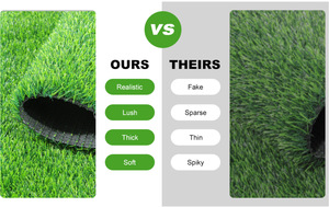 <span class=keywords><strong>Gazon</strong></span> <span class=keywords><strong>synthétique</strong></span> artificiel en rouleau pour extérieur, 50 mm, imperméable, ignifuge, haute densité, pour terrains de football, prix de gros - Product Image 4