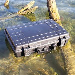 Hộp Đựng Đồng Hồ Bằng Nhựa Màu Đen Sang Trọng 18 Ngăn Hộp Cứng Du Lịch Có Thể Khóa Chống Bụi Chống Nước Cắt Sẵn Đồng Hồ - Product Image 4