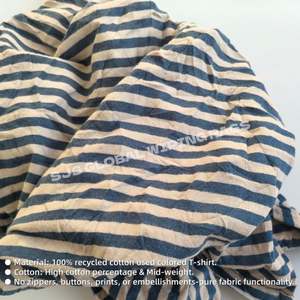 Chiffons de nettoyage industriels marins en coton 100% (10 kg) – Chiffons de balayage déchiquetés pour le nettoyage - Product Image 4