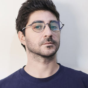 人気ビンテージスタイルチタン光学メガネフレームグレーゴールド高級ファッション眼鏡読書用プリントパターンカスタマイズ - Product Image 1