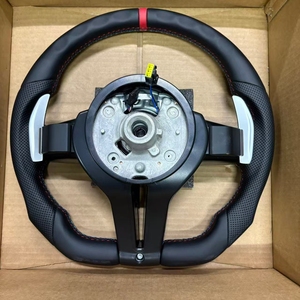 Volante Deportivo de Cuero M Sport para <span class=keywords><strong>BMW</strong></span> Serie F X3 <span class=keywords><strong>X4</strong></span> X5 M3 F20 F22 F30 F32 F35 F36 M6 F10 F25 F06 F11 F12 F15 F16 E90 E70 - Product Image 3
