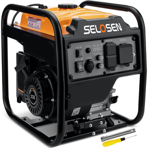 4KW <b>Generator</b> for Home Backup Deliver 3.2KW Quiet 72DB Power 223cc Engine Ready 30A Outlet Reliable Emergency HSAMZ-Portable <b>Gas</b> - Product Image 1