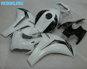 Kit de Carenado Blanco y Negro para Honda CBR1000RR 2008 2009 2010 2011, Carenado para Motocicleta CBR1000 RR <span class=keywords><strong>08</strong></span> 09 10 11 <span class=keywords><strong>CBR</strong></span> <span class=keywords><strong>1000RR</strong></span> - Product Image 1