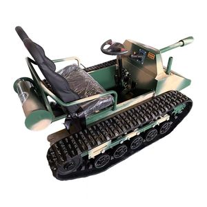 Veicolo Cingolato Elettrico Fuoristrada per Bambini Simile a un Go-Kart con Cingoli in Gomma Aggiornamento Antiribaltamento Nuove Condizioni Veicolo Utilitario da Spiaggia - Product Image 4