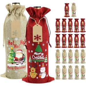 Vente en gros de housses de bouteilles de vin personnalisées pour le Nouvel An et Noël, décorations pour fêtes à domicile, fournies par Decoration Supplies - Product Image 2