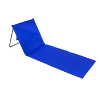 Tapis de plage pliable et réglable personnalisé en gros, tissu Oxford imperméable, chaise de plage sans sable avec dossier