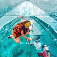 SUNLIFE 100% vente en gros 5M 6M 8M verre clair bateau kayak pas de jaune pas de rayures