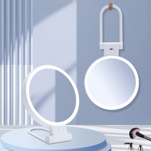 Usine Nouveau Portable Double Face Réglable 5X <span class=keywords><strong>Miroir</strong></span> De Maquillage Éclairé <span class=keywords><strong>Miroir</strong></span> Cosmétique De Table avec Étiquetage pour La Maison Et Le Voyage - Product Image 3