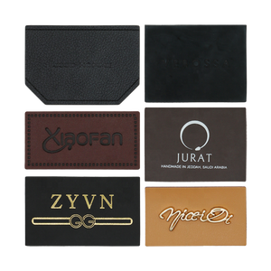 사용자 정의 양각 가죽 패치 의류 목 셔츠 로고 태그 청바지 자체 접착 라벨 여성 가방 핸드백 - Product Image 3