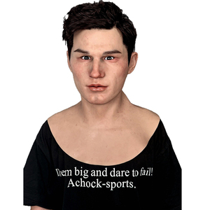 Máscara Facial de Silicona Realista para Halloween, Accesorios de Disfraces para Fiestas - Product Image 3