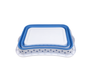 Panier à linge pliable 42L durable avec design repliable pour trier les vêtements sales, idéal pour le salon, la salle de bain et la dressing
