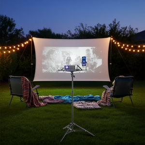 Soporte de Suelo para Proyector con Altura Ajustable de 26.97-63 Pulgadas, Carga Máxima para Películas al Aire Libre, Hogar, Oficina, Escenario, Estudio - Product Image 2