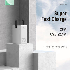 <span class=keywords><strong>Joko</strong></span> แบตเตอรี่สำรองแล็ปท็อปแบบพกพา70000 mAh 22.5W ชาร์จเร็วจอแสดงผล LCD สำหรับโทรศัพท์อินพุต USB ความจุสูง - Product Image 2