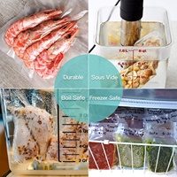 Sac sous vide texturé en nylon gaufré à trois soudures, qualité alimentaire, pour cuisson sous vide Foodsavor, rouleau de sacs pour scelleuse sous vide