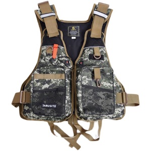 Gilet de pêche JARUSITE en tissu Oxford rouge, haute flottabilité, équipement de pêche sur roche, gilet de sauvetage professionnel pour usage extérieur - Product Image 4