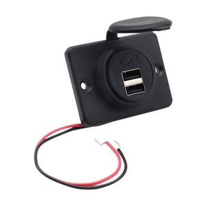 <span class=keywords><strong>Chargeur</strong></span> de voiture pour <span class=keywords><strong>camping</strong></span>, bateau, <span class=keywords><strong>camping</strong></span>-<span class=keywords><strong>car</strong></span>, caravane, prise 12V, double port USB, accessoires de modification de prise - Product Image 2