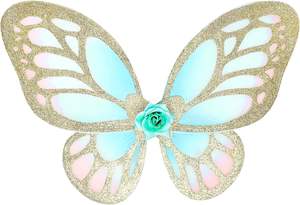 ชุดแฟนซีเจ้าหญิงสำหรับเด็กผู้หญิง ชุดนางฟ้าอนิเมะ พร้อมปีกผีเสื้อ กระโปรงบัลเล่ต์ ชุดเดรส ไม้กายสิทธิ์ ผ้าคลุมศีรษะแบบวงแหวน - Product Image 5