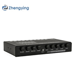 Автомобильный аудио EQ тюнинг кроссовер усилитель с AUX входом металлический сегментный эквалайзер EQ5 автомобильный аудио эквалайзер - Product Image 5