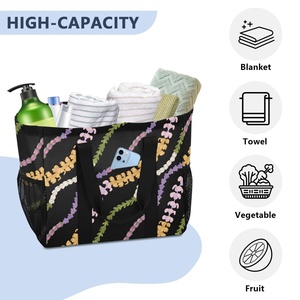Hawaii Puakenikeni Custom <b>Extra</b> <b>Large</b> Foldable Laundry Tote Collapsible Storage Basket for Dirty Clothes Utility Tote Bag - Product Image 5