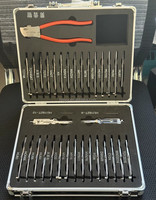 Boîte à outils Lishi originale 32 pièces 2 en 1, boîte vide pouvant contenir 32 outils de serrurier pour la réparation de serrures de voiture