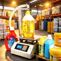 Machine de remplissage semi-automatique de haute précision à pompe à engrenages servo pour bouteilles en verre, huile de palme, miel, shampoing, dosage anti-goutte