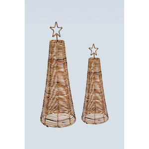 Vente en gros d'usine : Arbre de Noël d'intérieur en jonc de mer fait main, le plus vendu, pour décorations de maison, avec lumières clignotantes – Joyeux Noël - Product Image 3