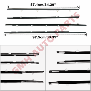 Para <span class=keywords><strong>Toyota</strong></span> <span class=keywords><strong>Corolla</strong></span> AE100 EE101 Sedán 4 Puertas 1991 1992 1993 1994 1995 1996 1997 <span class=keywords><strong>1998</strong></span> Burlete Cromado Negro para Ventanilla - Product Image 3