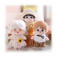 Haute qualité petit jouet debout coton poupée personnalisée 5cm 10cm jeu Anime personnage dessin animé en peluche Kpop idole poupée