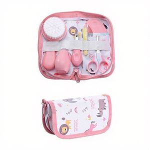 Child Grooming <b>Brush</b> & Nail Care Kit 0-12 Months Manual Print Design BPA & Latex Free Silicone Baby Hair & Nail Care Gift - Product Image 1