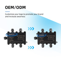 Deenlai FSH713-A Scatola di Distribuzione Impermeabile IP68 a 5 Vie in Plastica per Esterni, Contenitore per Interruttori e PCB Elettronici