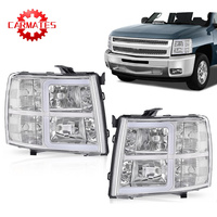 LED Bar Tube Projecteur Phares DRL Fit Pour 2007-2013 Chevy Chevrolet Silverado 1500 2500 2500HD 3500HD