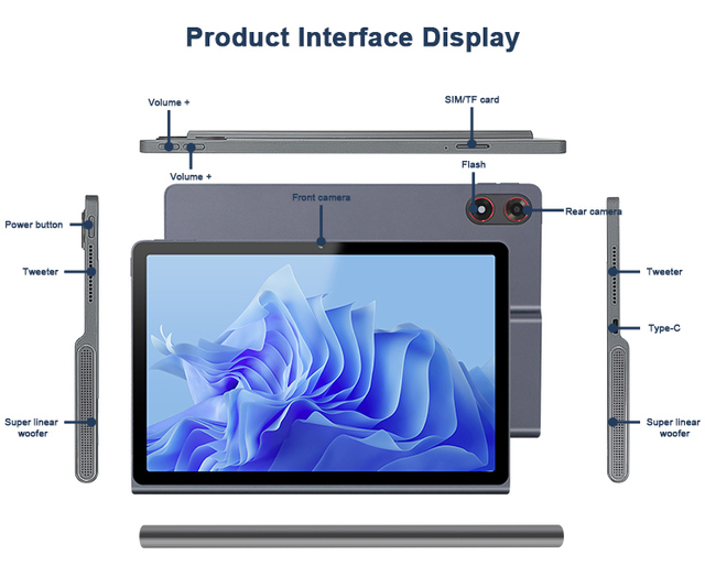 10.95 Inches Incell 1920x1200 Business Education Android 4G Tablet PC with Box Stereo Speaker