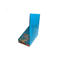 Support d'affichage de comptoir en carton ondulé pliable et portable, écologique et recyclable, pour supermarché