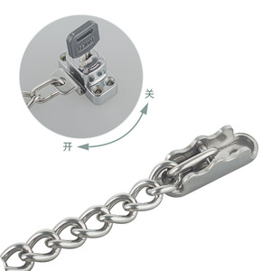 Chain <b>Window</b> <b>Lock</b> Stainless Steel Minimalist Design Easy Installation For <b>Sliding</b> Door And <b>Window</b> Security - Product Image 4
