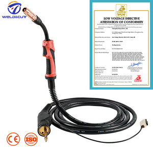Antorcha <span class=keywords><strong>de</strong></span> Soldadura MIG AL4000 <span class=keywords><strong>de</strong></span> Alto Rendimiento, 400A, Refrigerada por Gas, con Conector Europeo, Compatible con Tipo <span class=keywords><strong>Fronius</strong></span>, Cable <span class=keywords><strong>de</strong></span> 3.5m/4.5m - Product Image 2